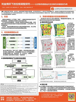 利益博弈下的控规调整探究——以济南市西客站片区控制性详细规划为例