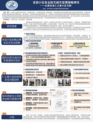 老旧小区安全防灾减灾管理策略研究——以南京市仁义里小区为例