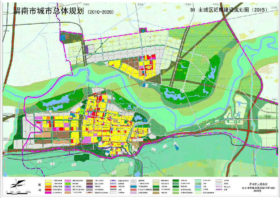 主城区近期用地规划图（2015）