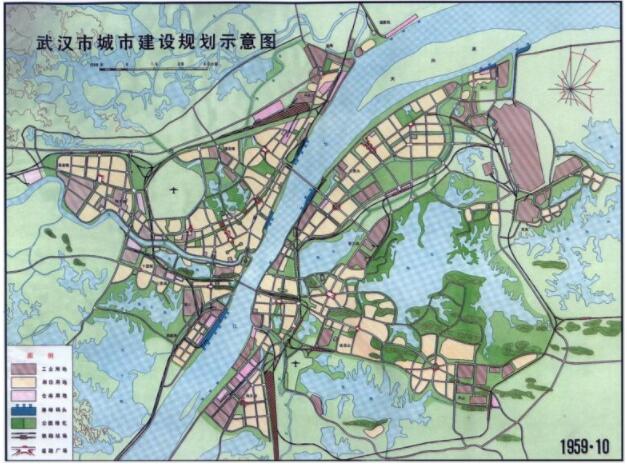 武汉市历版城市总体规划图片