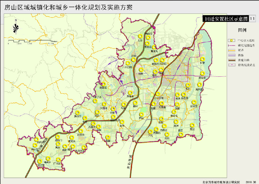 回迁安置社区示意图
