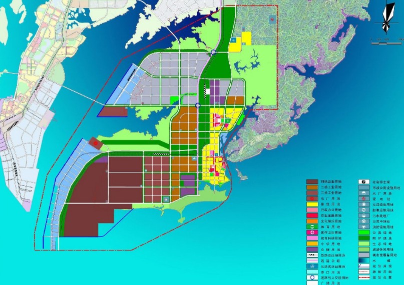 防城港企沙规划图图片