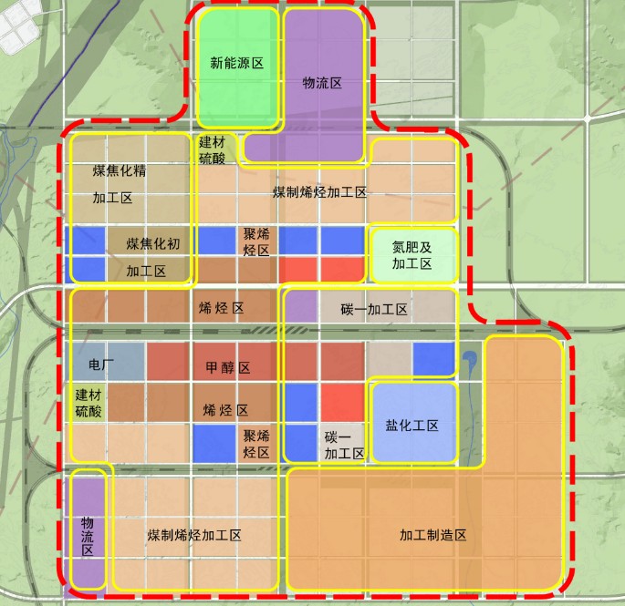 工业园区平面布局图图片