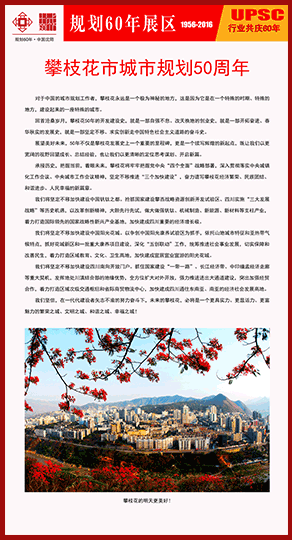 攀枝花市城市规划50周年